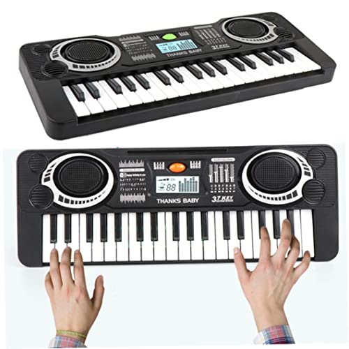 Clavier de musique numérique 37 Keys Clavier Organe Electronic Organisme Blu Blanc Instrument de musique pour enfants… - Les Beatles, Paul McCartney, John Lennon, RIngo Starr, George Harrison Clavier de musique numérique 37 Keys Clavier Organe Electronic Organisme Blu Blanc Instrument de musique pour enfants… – Image 5