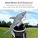 Daphne's Headcovers Shark Driver Headcover | Premium Driver Headcovers | Funny Golf Club Covers | Stylish Protection for Your Clubs | Men's Golf Gear | Driver Headcover for Men and Women