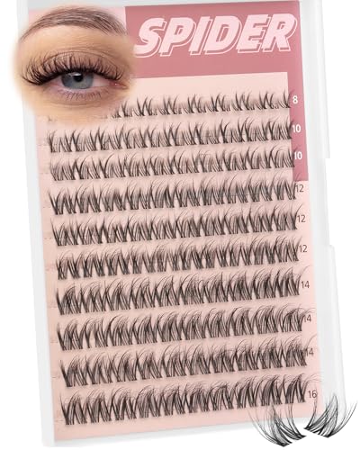 Spider Lash Clusters Wispy Fluffy Eyelash Clusters Natural Cluster Eyelash Extensions Breeze Individual Lashes Clusters Clear Band Cluster Lashes Pestaas Postizas Naturales by TNFVLONEINS