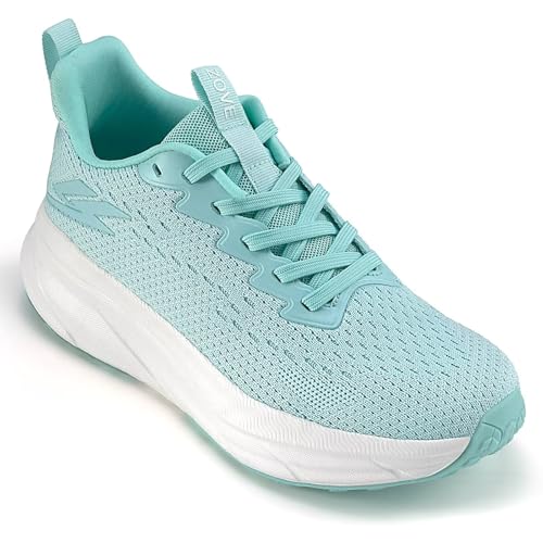 ZOVE Womens Walking Shoes Cushioning Non-Slip Breathable Running Sneakers Tennis Comfortable Athletic Gym Workout Casual Shoes Lightweight Sports Cross Training Fashion Sneakers 8843 Moonlight 37