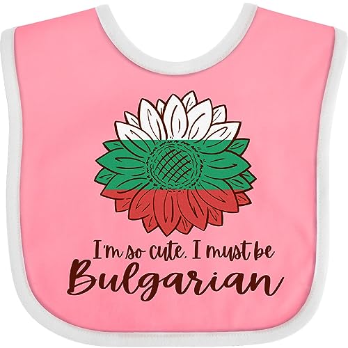 inktastic I'm So Cute, I Must Be Bulgarian Sunflower Baby Bib