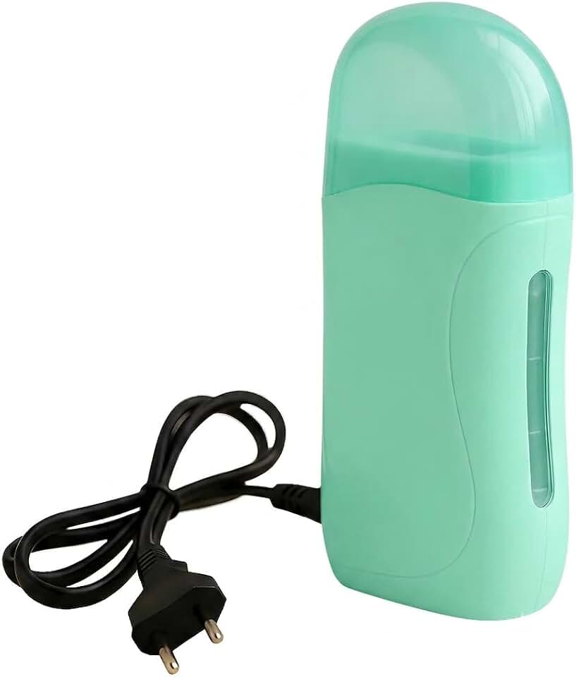 Aparelho Roll On Aquecedor de Cera Quente, Bivolt Real, 40W, Verde, para Depilação de Corpo Inteiro