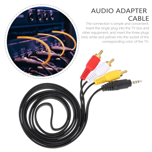 Cable adaptador 3.5mm a 3 aux Toddmomy 2 piezas miniatura 3