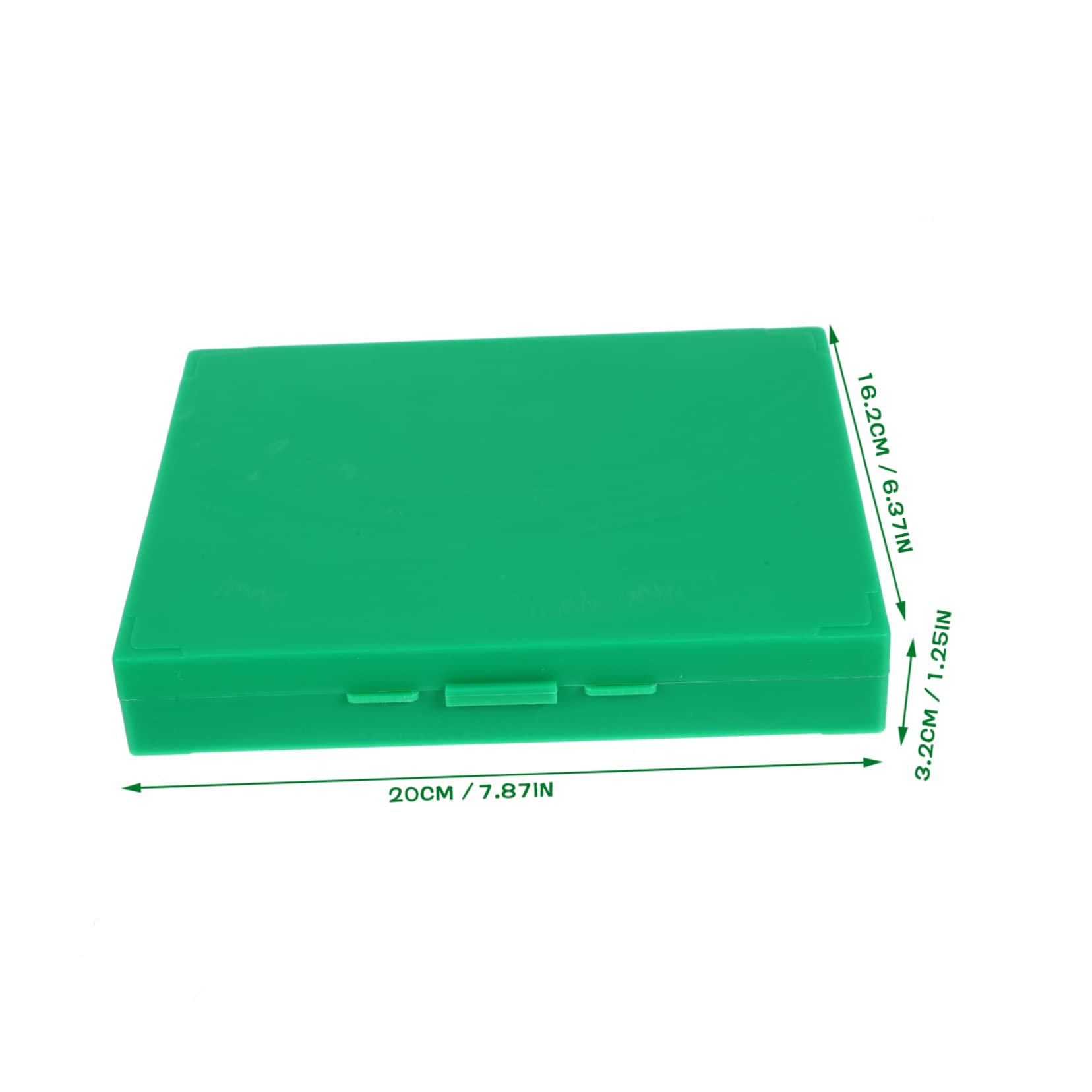 KICHOUSE Slice Box 100 Place Microscope Blank Microscope Slides Microscope Slide Case Microscope Slide Holders Slide Storage Dispenser Container Histology Slide Microscopes Green Plastic