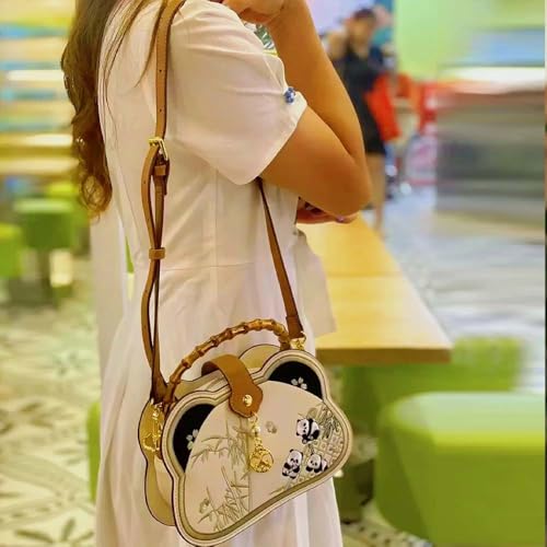 New Chinese Embroidered Bamboo Knot Handbag Style Panda Crossbody Bag Fashion Shoulder Bag2