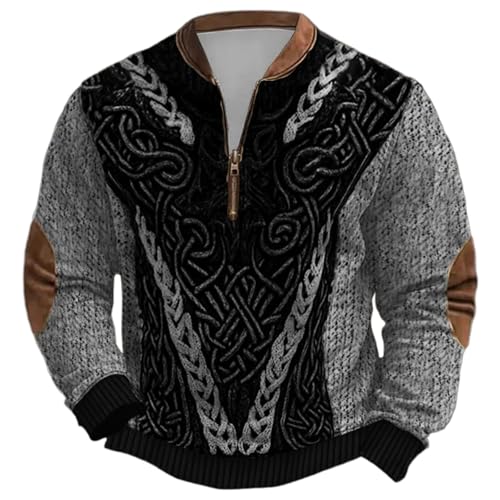 Pull en polaire Viking homme chaud et confortable contre le froid sans capuche