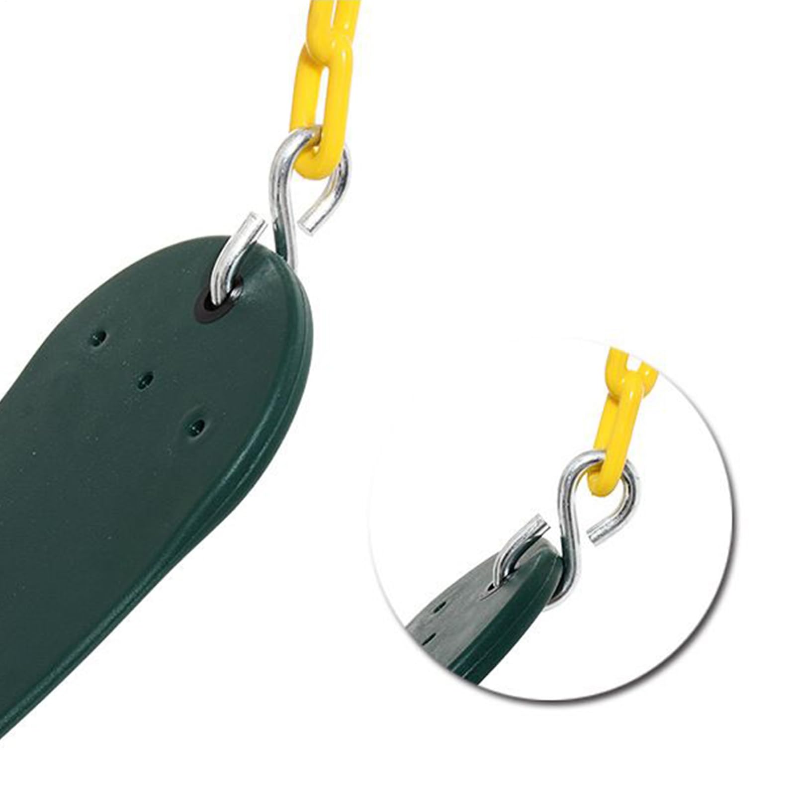 Asiento Infantil | Resistente para Exterior En Árbol - Color Verde Antideslizante Interactivo para Niños Niñas Jardín Parque