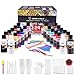 Produktbild CRAZCALF Pouring Acrylfarbe, 24 Stück-Set 60 ml Flaschen mit vielen Farbtönen, flüssige Gießfarbe, Silikonöl, Brighten Oil, Leinw, Pinsel, Tassen, Handschuhen, Artist Starter Acrylic Pouring Paint Set