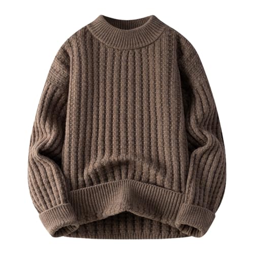Pull d'hiver homme en tricot de lin ample et chaud pour l'automne