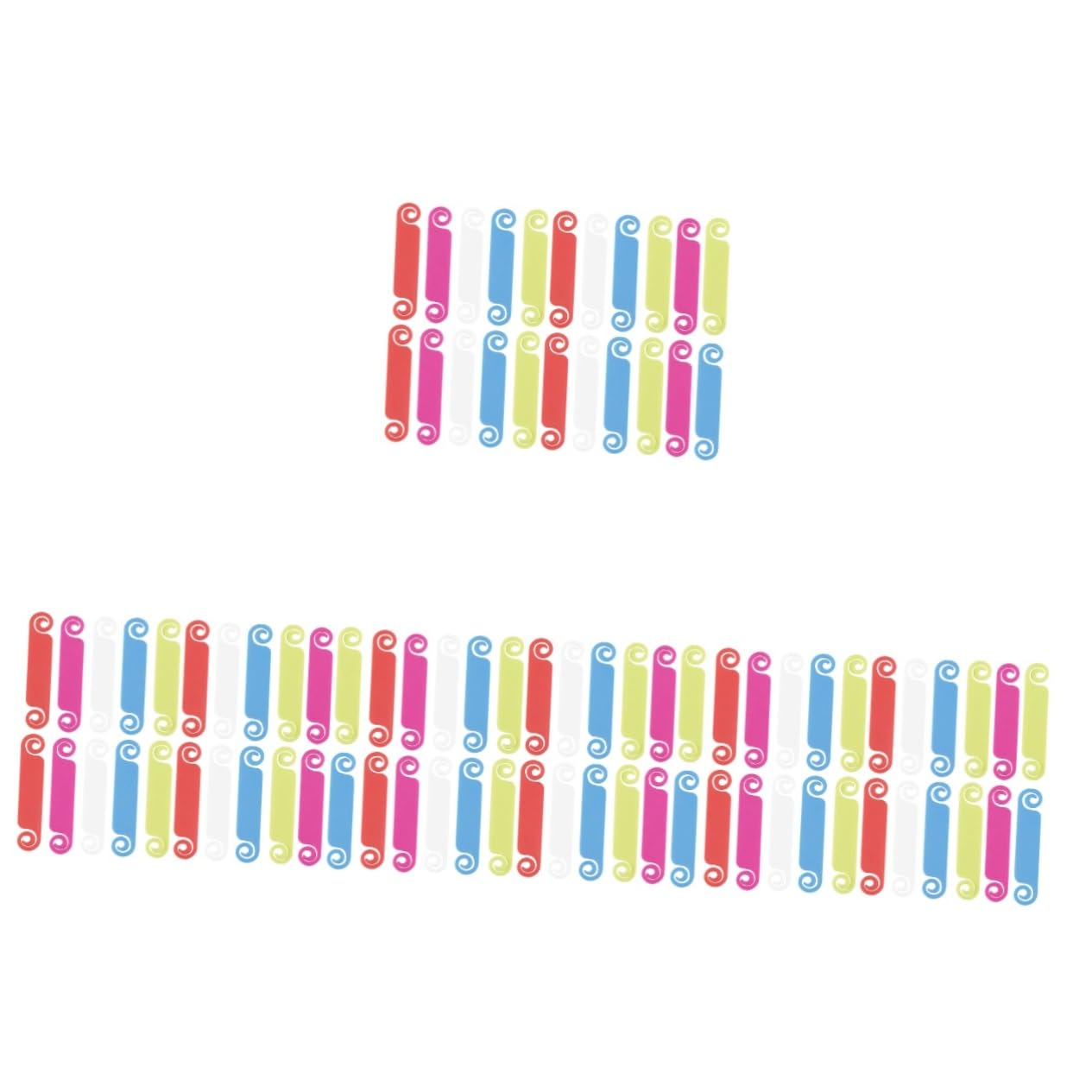 OSALADI 4 Set Identificazione Del Filo Cavo Targhette Identificative Del Cordone Gestione Dei Cavi Dell'auto Etichette Per Cavi Per L'elettronica Etichette Di Marca 50 Pezzi * 4