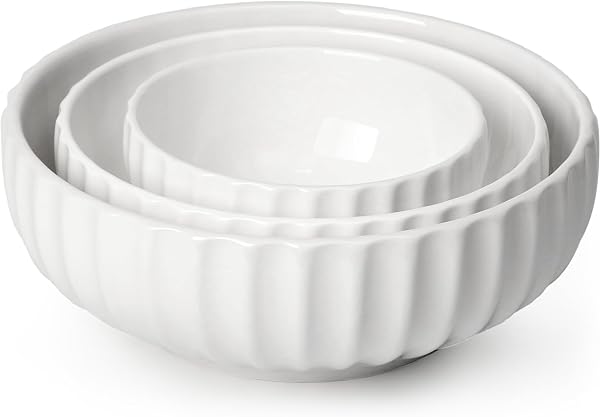 NUTRIUPS Stora Serveringsskålar Set med 3 Kapslskålar