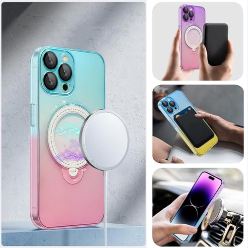 Étui magnétique 2en1 iPhone 12 Pro Max avec support pliant transparent - 2