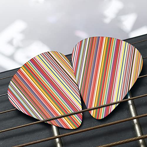 Ensemble de 12 médiators de guitare à rayures colorées pour guitare acoustique, guitare électrique, contrebasse, ukulélé - Les Beatles, Paul McCartney, John Lennon, RIngo Starr, George Harrison Ensemble de 12 médiators de guitare à rayures colorées pour guitare acoustique, guitare électrique, contrebasse, ukulélé – Image 8