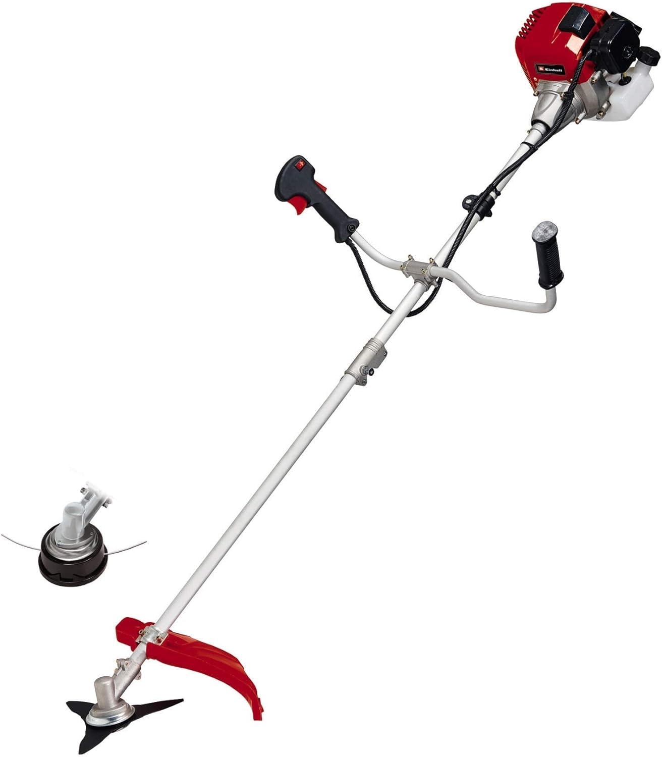 Einhell Desbrozadora de Gasolina GC-BC 52 I AS. 1,5 kW, Motor de 2 Tiempos de Baja vibración, Quick Start, Incl. Cuchilla de 3 Dientes y Carrete de Hilo Doble con Avance automático, Multicolor