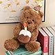 Teddy Plüschtier, Entzückender Happy Birthday Teddybär, Teddybär für besondere Anlässe, Happy Birthday, Kuscheliges Plüschtier Kleiner Braunbär, für Mädchen Jungen Kinder Partei Weihnachten Geburtstag