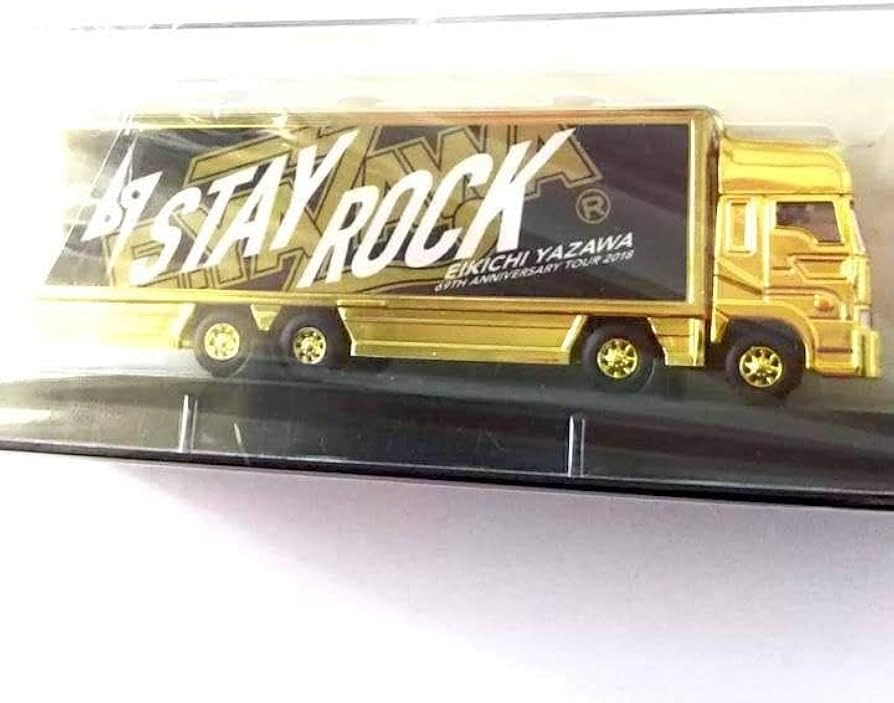 矢沢永吉 E.YAZAWA トランポ型トラック ミニカー ゴールド ☆稀少ゴールド☆矢沢永吉☆会場限定プレミアムトランポ トラックSTAY ROCK