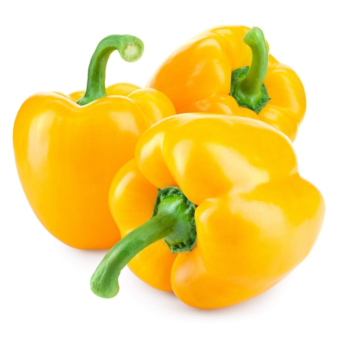 Sweet Pepper Plants - 'D'Asti Giallo Yellow' - 8 x Large Plug Plant Pack - Pepper Plants - Garden Ready + Ready to Plant - Premium Quality Plants