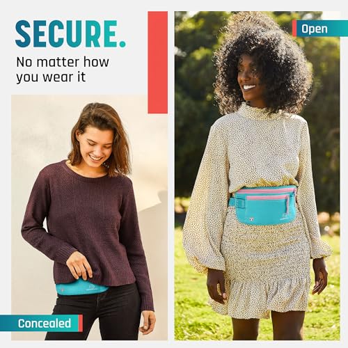 Image of Alpha Keeper Money Belt for Travel Hidden Under Clothes - RFID Blocking Passport Holder & Slim Waist Wallet Pouch for Women & Men, Anti-Theft Travel Accessories