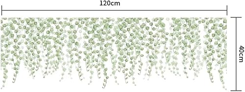 Miniatura 2 de ZWEBY Pegatinas de ventana de doble cara de flores verdes de verano para colgar vid, hojas florales, calcomanías de ventana para puertas de vidrio