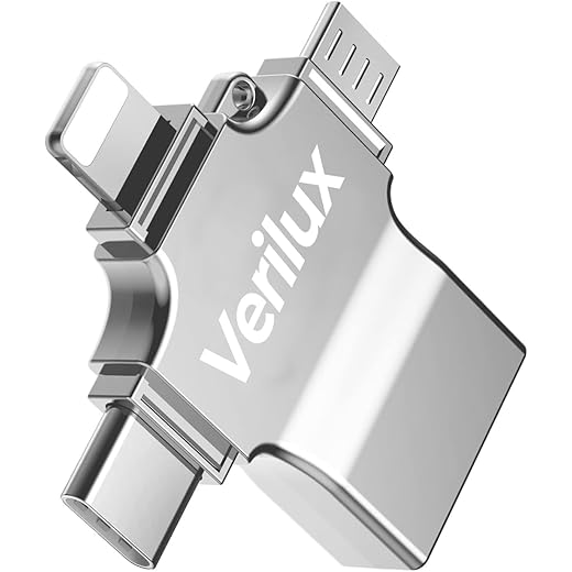 Verilux OTG Adapter 4-in-1 Connector - B0BLND1T9Y