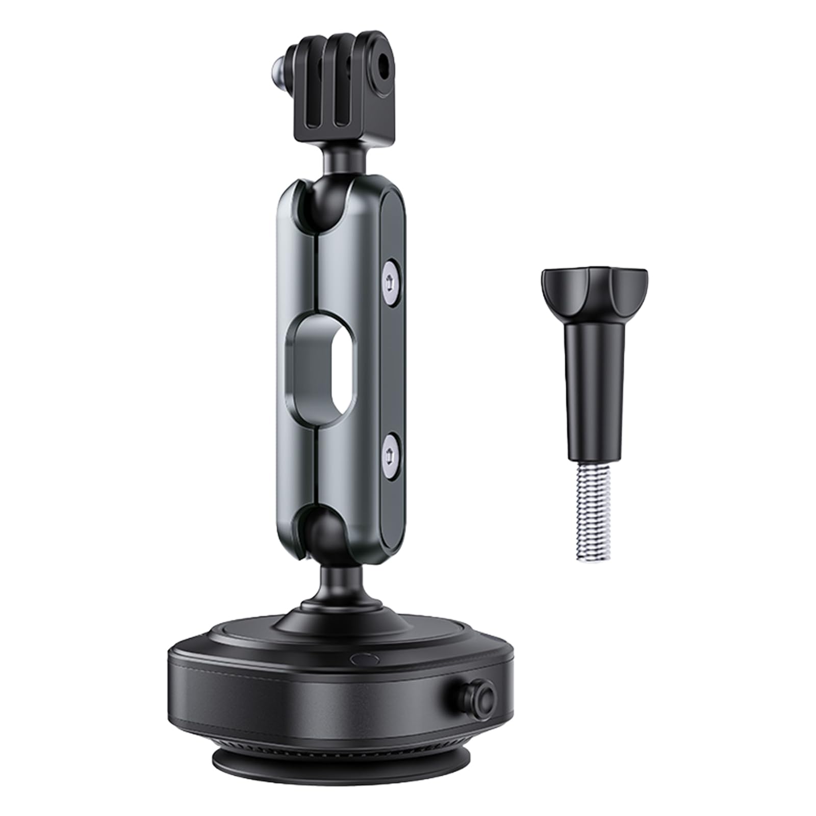 Uchwyt samochodowy na kubek 360, regulowany uchwyt na kamerę sportową na przednią szybę do DJI/Insta360/GoPro kamera sportowa