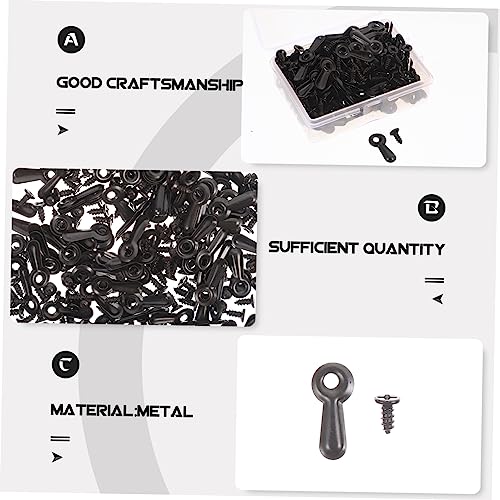 Image of SHINEOFI 160Pcs Frame Picture Turn Button Fasteners with Screws Durable Photo Frame Hardware Backing Clips for Hanging Pictures and Posters Reliable Installation Accessories