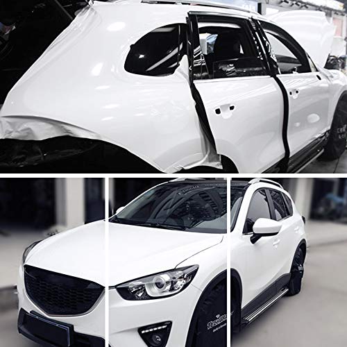 Teckwrap White Gloss Car Vinyl Wrap Roll With Air Release Technology 11.5"X 60" #TOP3