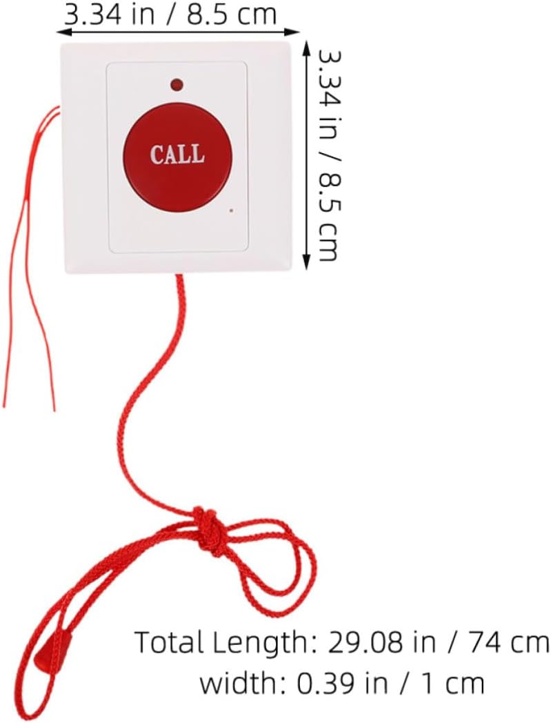 3pcs Elderly Emergency Call Button with Pull Cord Wall Mounted Alarm