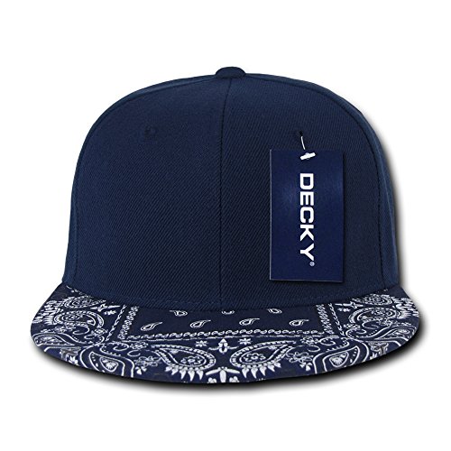 DECKY Bandanna Snapbacks Bandana Cap (One Size, Navy/Navy)