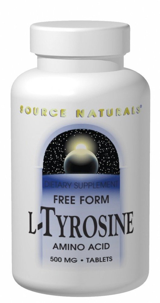Source Naturals L-Tyrosine -Free Form Powder Amino Acid Supplement - 100 Grams
