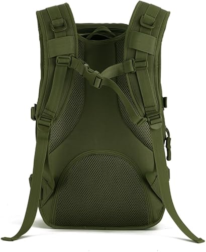 Vista 29 de UNISTRENGH 40L táctico militar Molle mochila agua y abrasión resistente al aire libre caza trekking bolsa, Negro -, Mochilas Daypack