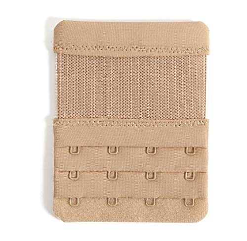 AKAAYUKO Women's Bra Extender 4 Hooks Bra Strap Extension Pack of 3