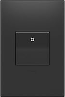 Vista 9 de Legrand adorne 15A - Interruptor de paleta de 1 o 3 vías con placa de pared a juego, acabado grafito, paquete de 12, ASPD1532G4WP-12PK