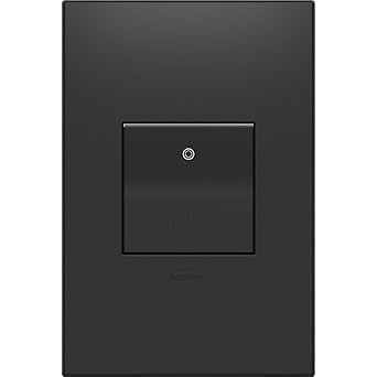 Legrand adorne 15A 1 or 3-Way Paddle Switch With Matching Wall Plate (Graphite Finish), ASPD1532G4
