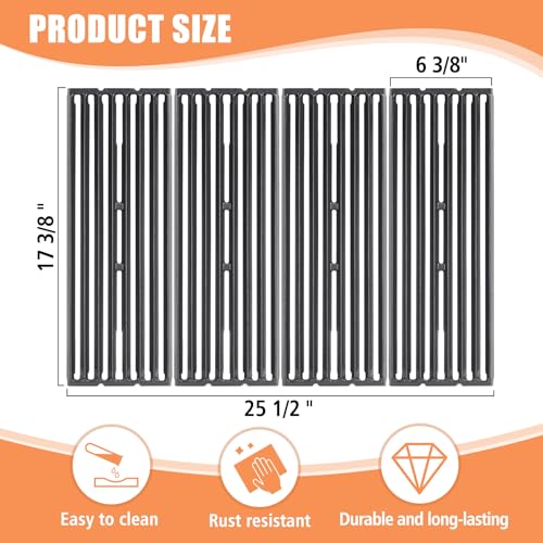 KEESHA 4-Pack Cast Iron Grill Grates for Broil King 300/400/500 Series by KEESHA - Image 2