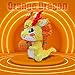 HONLANCH Animal Orange Dragon Micro Building Blocks Set（13500PCS 40cm High Series） Gift for Adults and Kids
