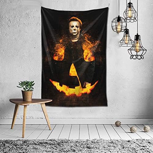 Michael-Myers Horror Halloween Decorations Tapestry Art Wall Hanging Bedding Wall Tapestry Decor Bathroom Home Dorm Living Room