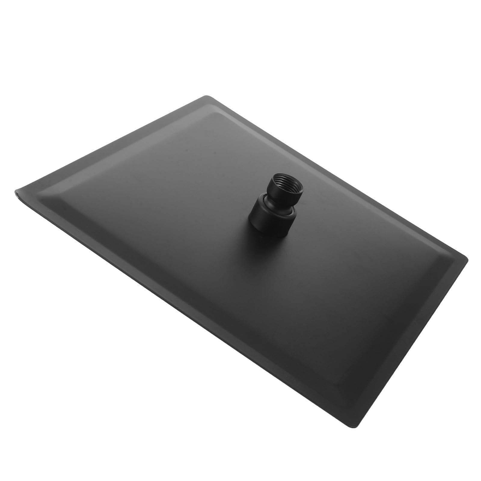 GALPADA Cabezal para Ducha de Acero Inoxidable Cuadrado Alta Presión y Amplia Cobertura en Diseño Moderno Negro Baño Casa y Hotel