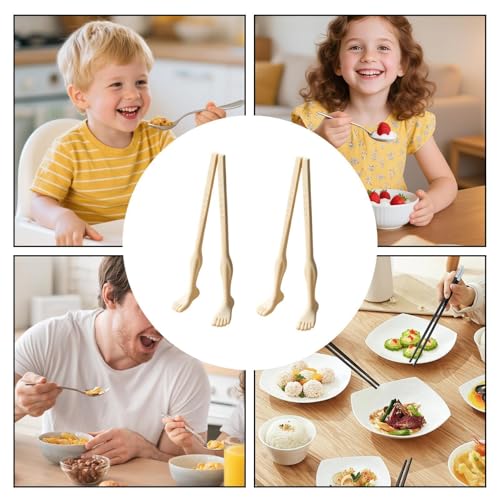 Palillos con pies divertidos pack de 2 pares antideslizantes 5