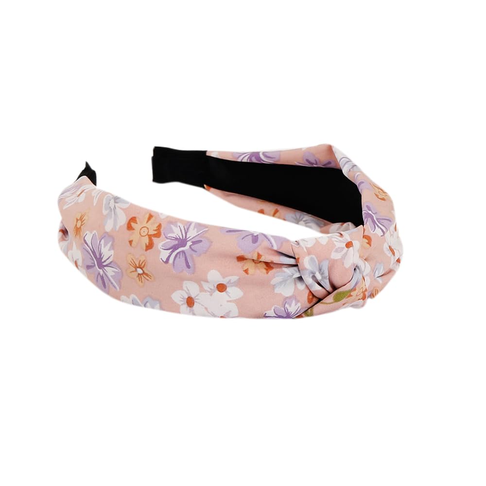 MIQIQAO Headbands for Women Alice Bands Mixed Printed Fabric Hair Band Adult Women Hair Bands Fashion Headbands Knot Hair Accessories (6lanhua) - Image 4