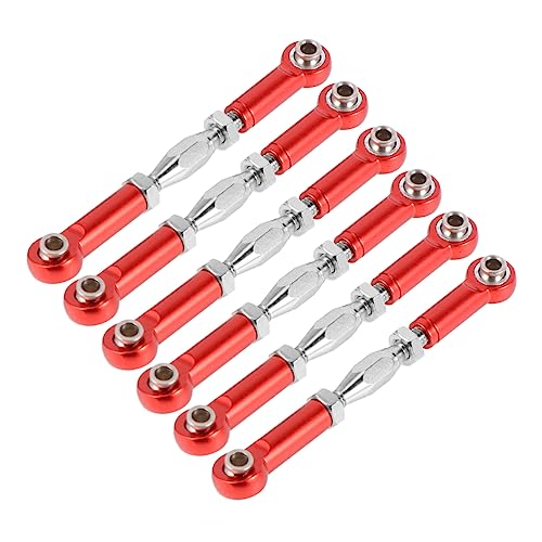 COSMEVIVI Steering Link Rod Set 6pcs 71mm Metal Rods Precision Machined for Trucks