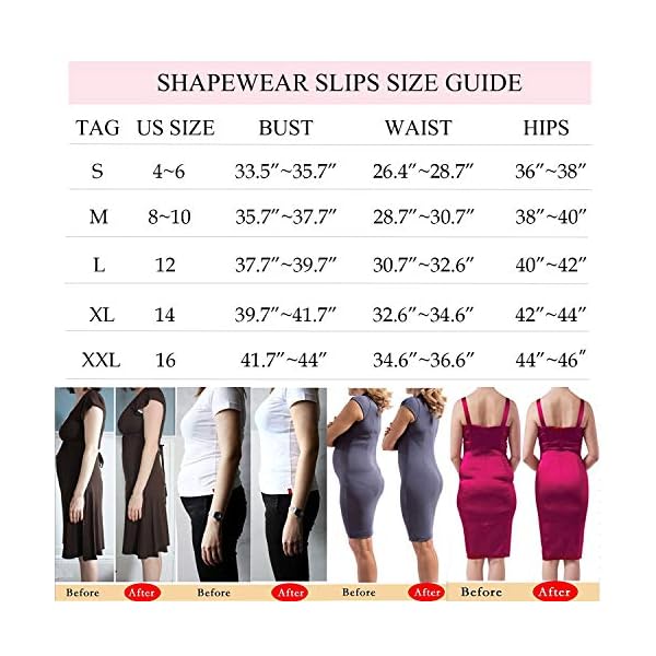 JOYSHAPER Strapless Dress Slips for Women Shapewear Camisole Body Shaper Tummy Control Slip Seamless Full Cami (Beige, XX-Large)