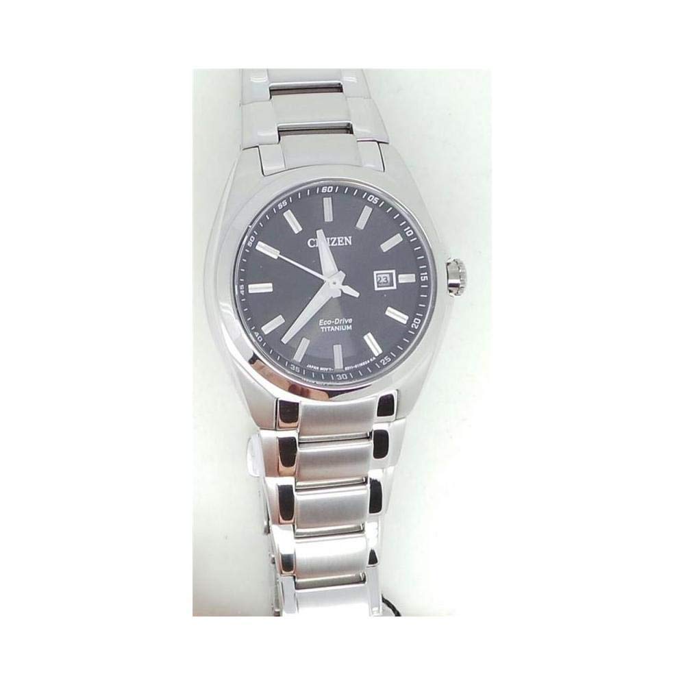 Citizen Damen Analog Eco-Drive Uhr mit Titan Armband