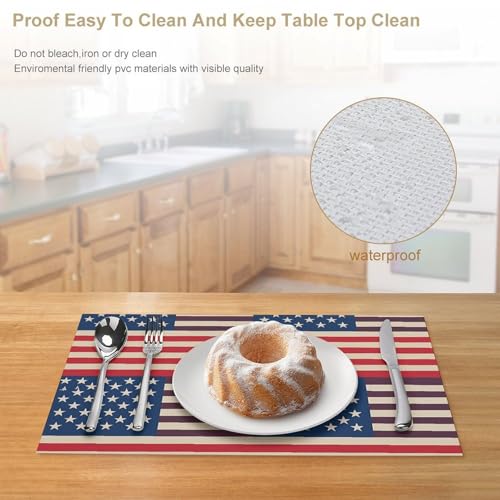 Set de table de qualité supérieure en PVC avec drapeaux imprimés haute définition - 5