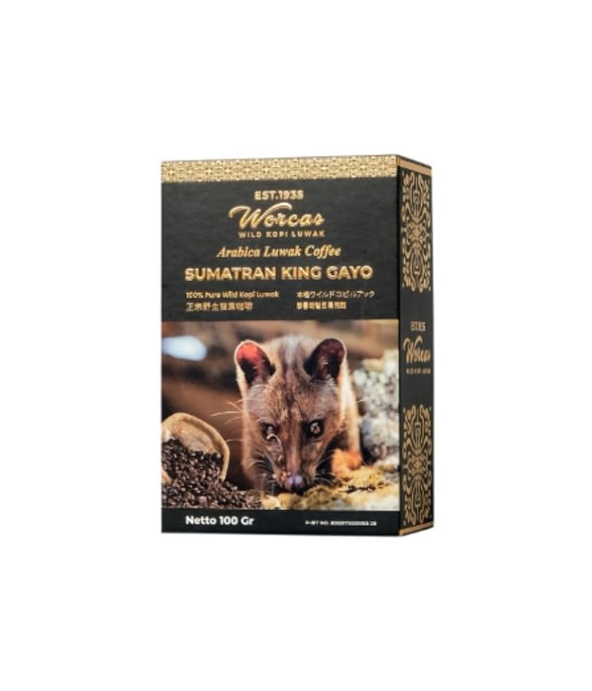 コーヒー SUMATRA KING GAYO PEABERRY 100GR コーヒー SUMATRA KING GAYO PEABERRY 100GR Worcas 100g Luwak