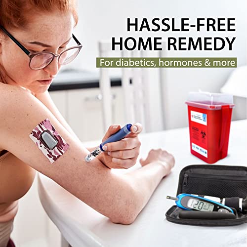 image for Shop Square Sharps Containers for Home Use, Needle Disposal, Sharps Di