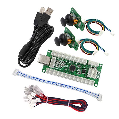 SJ@JX Arcade Game Controller 3D Gamepad Analog Stick Sensor Fly Joystick USB Encoder Cable for PC MAME PS3 Android