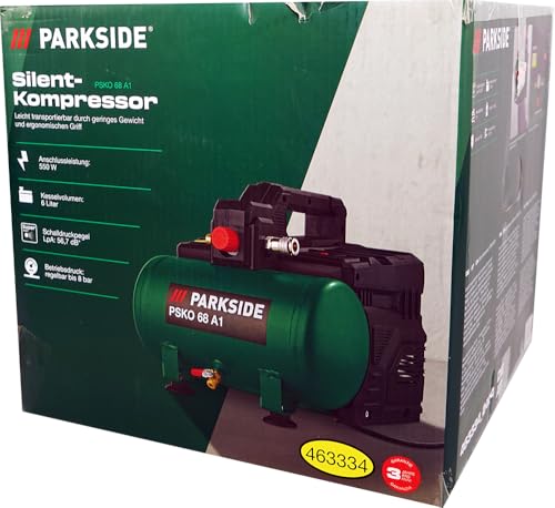 HEADNMORE® Bundle - PARKSIDE® Silent Compressor PSKO 68 draagbaar 550 W + sleutelhanger - Afbeelding 3