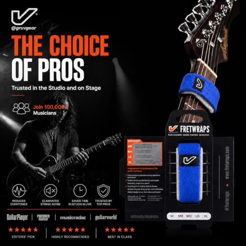 Image of Gruv Gear FW-1PK-BLU-MD Medium HD 'Sky' String Muters (Blue)