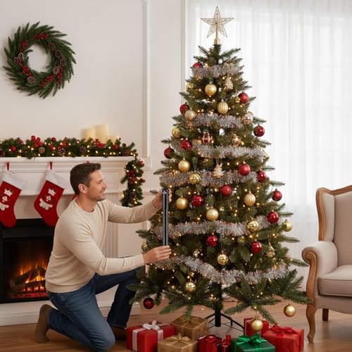 Extensor de altura para árboles de Navidad en hierro resistente para elevar tu base navideña 3